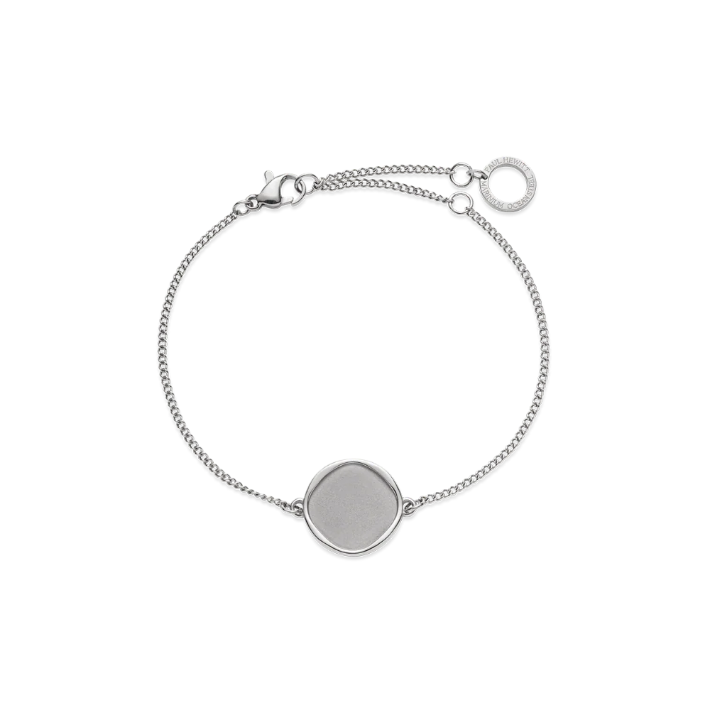 Engravable Coin Bracelet Silver