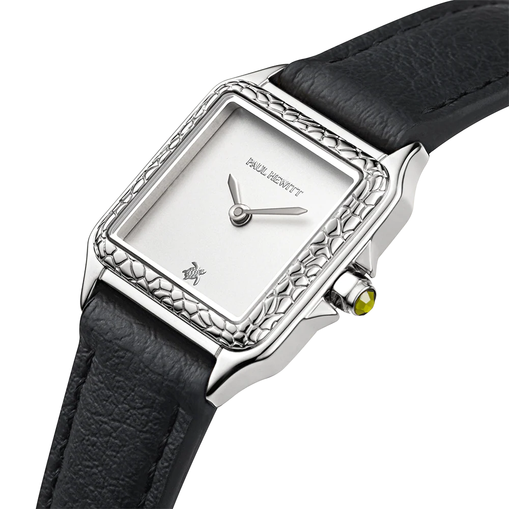 Petite Tortue white & silver