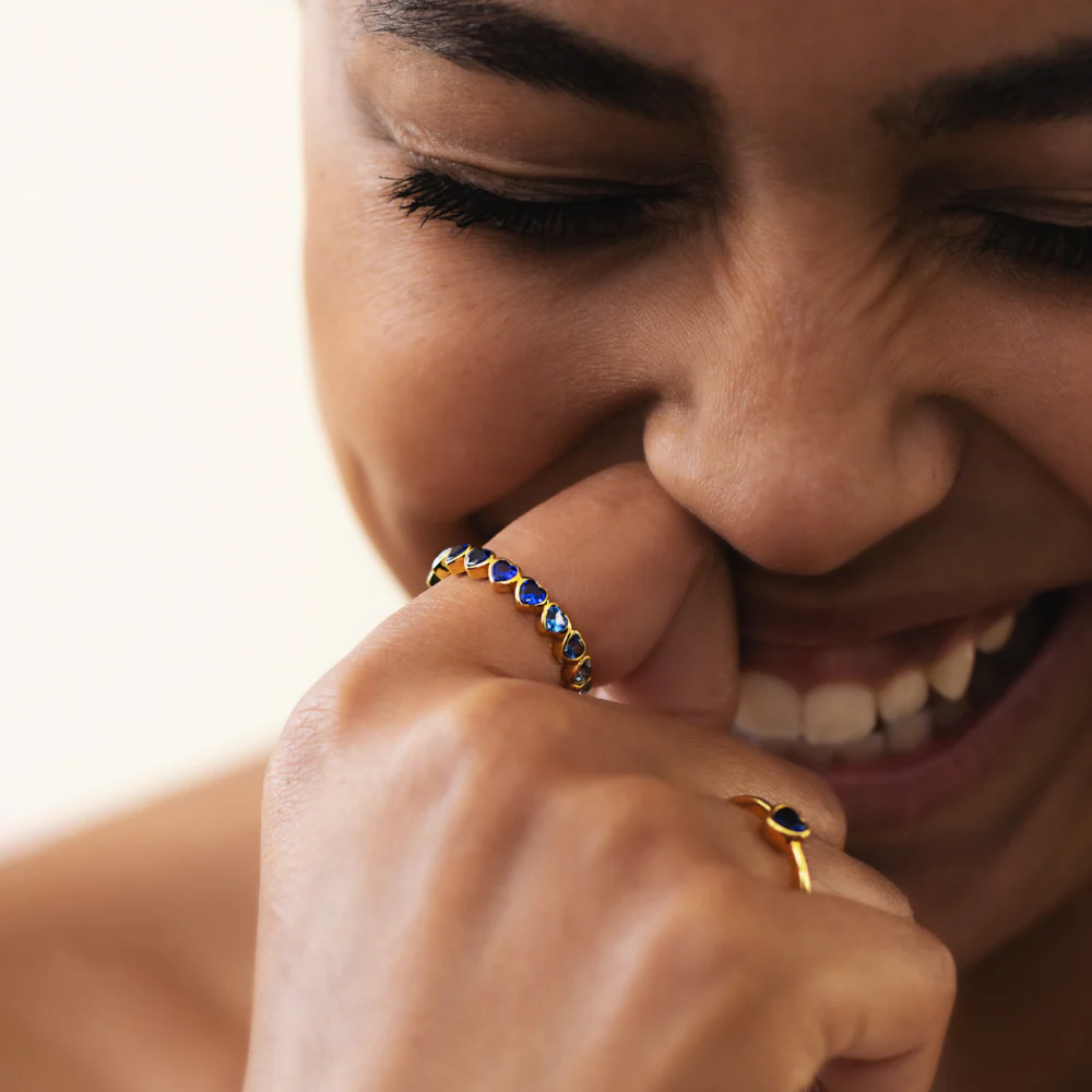 Heart of the Sea Rainbow Ring Gold