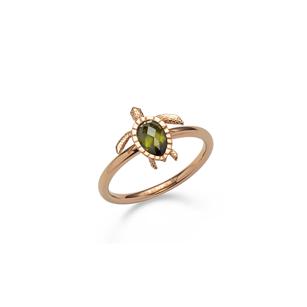 Turtle ring rose gold