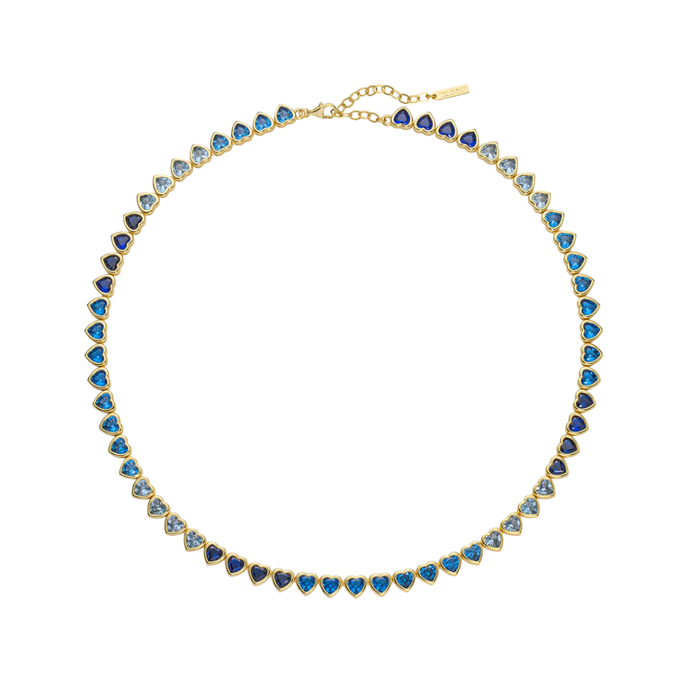 Heart of the Sea Rainbow Necklace Gold