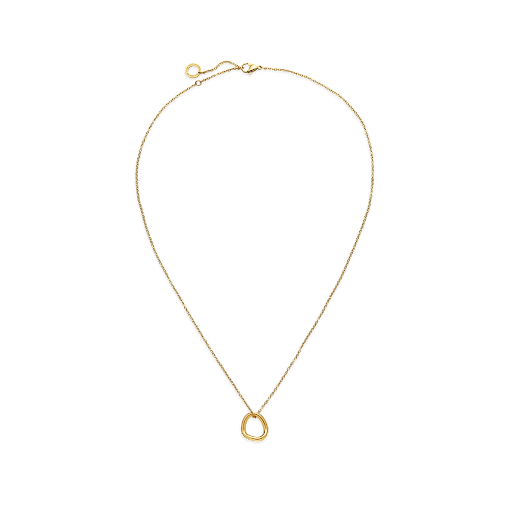 Waves Mono Necklace Gold