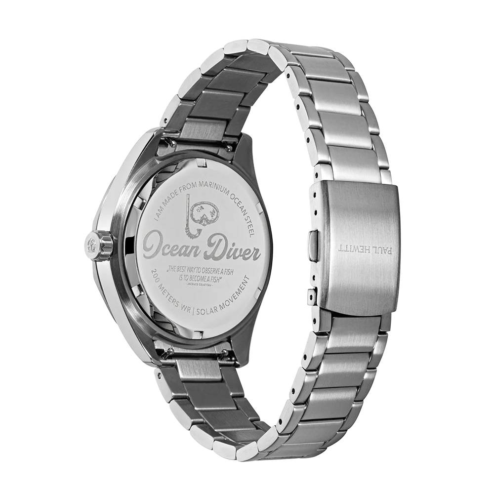Ocean Diver Watch Silver Black