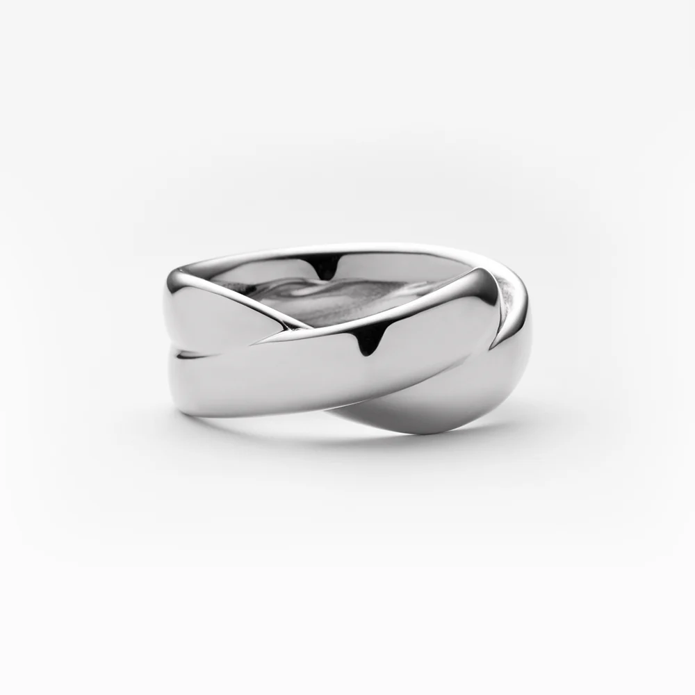Waves Duo Ring Silver