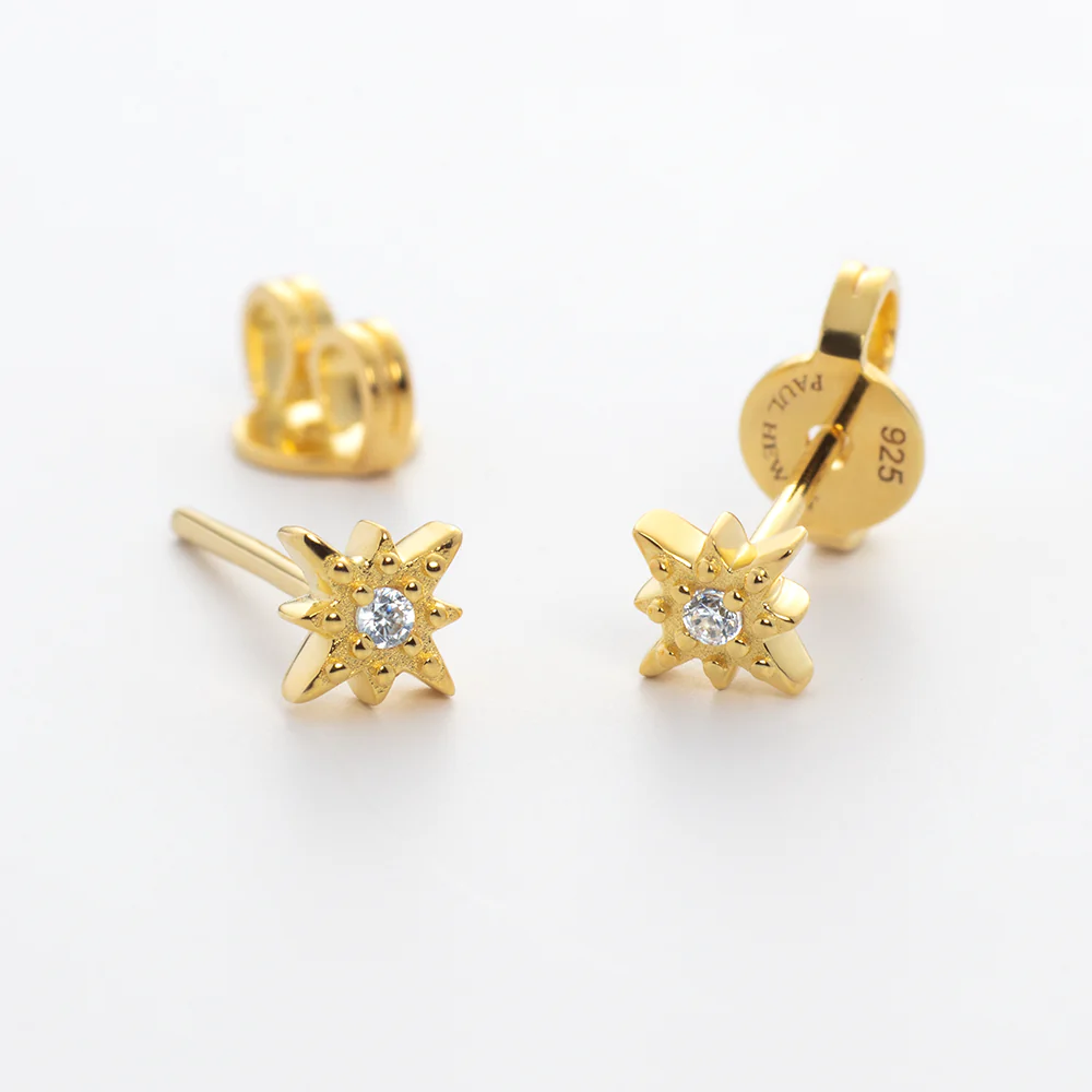 Windrose Mono Earring Gold