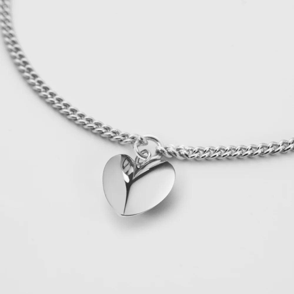 Ocean Heart Mini Bracelet Silver