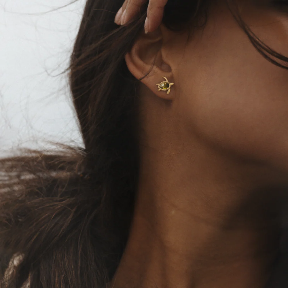 Turtle Earring Gold