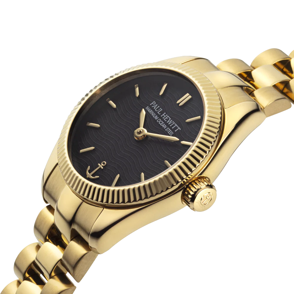 Petit Soleil Round Watch Gold Black