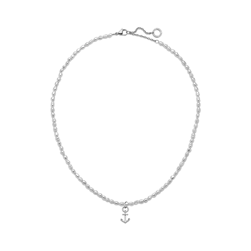 Pearl necklace silver