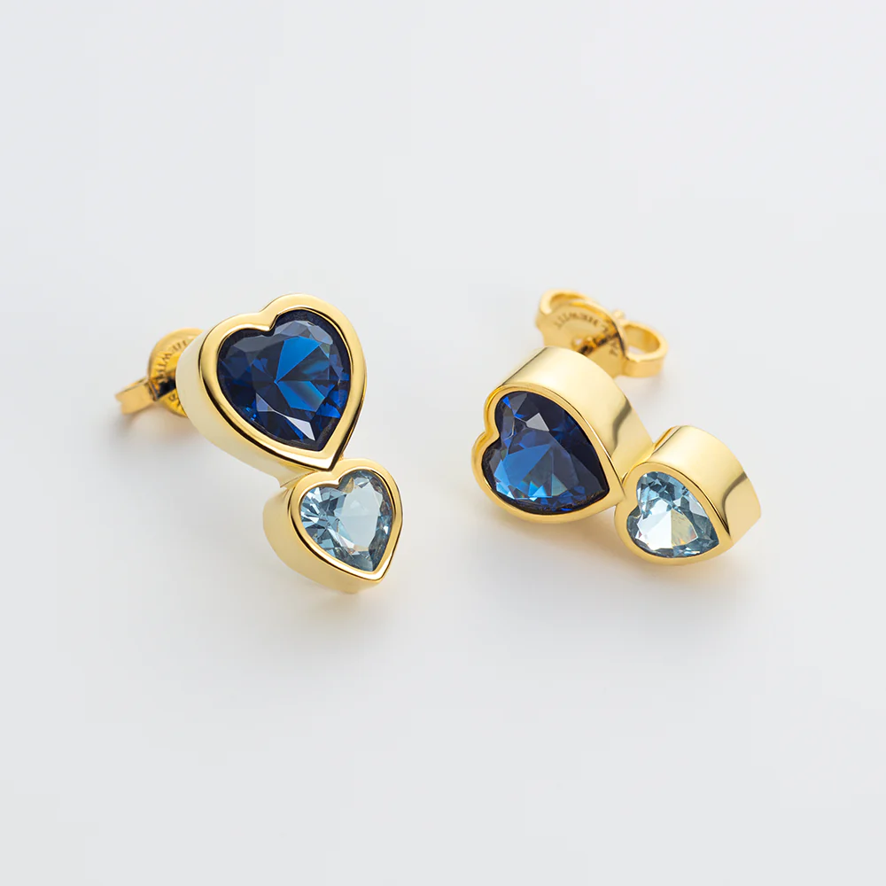 Heart of the Sea​ Rainbow Earring Gold
