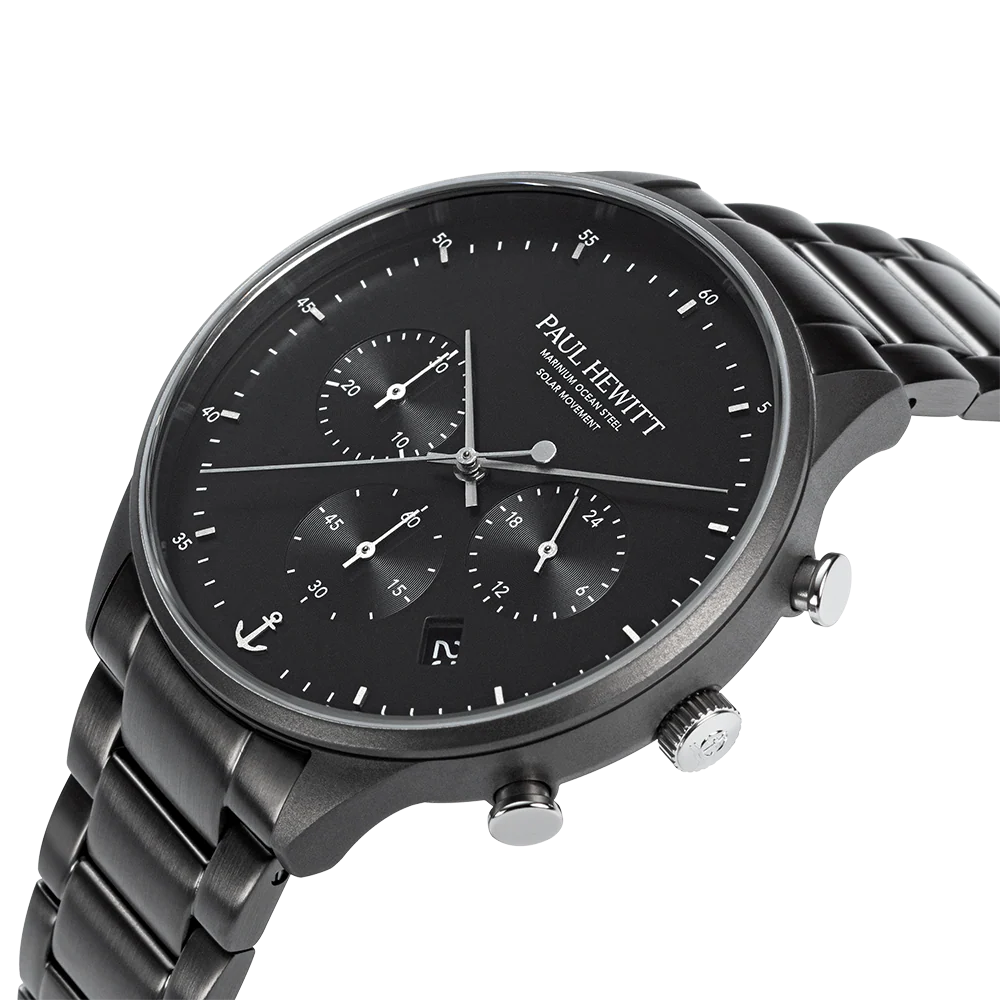 Chrono Watch Gun Metal Black
