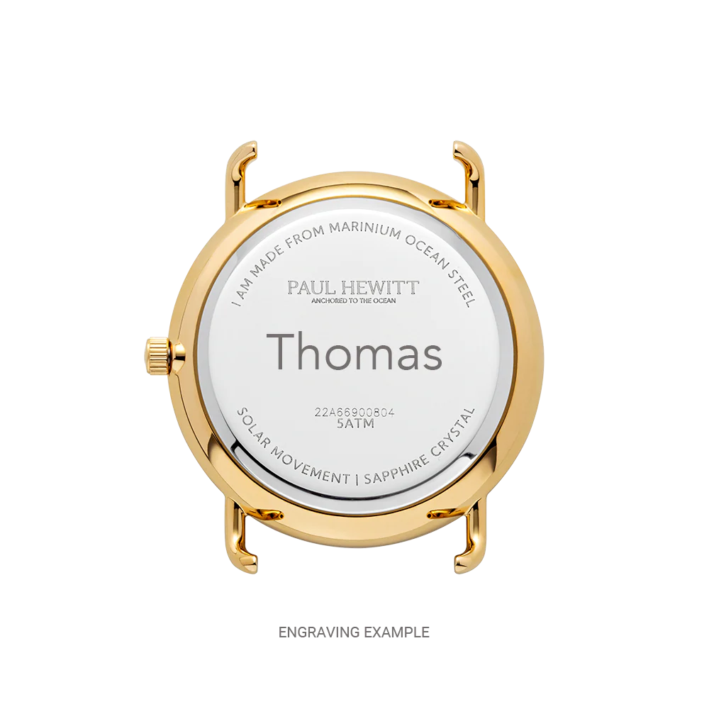 Sailor 39 mm watch gold blue