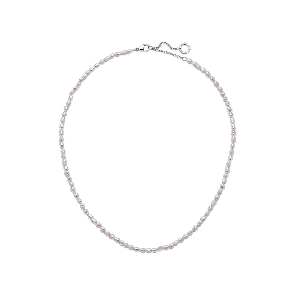 Pearl necklace silver