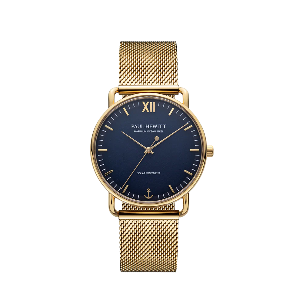 Sailor 39 mm watch gold blue