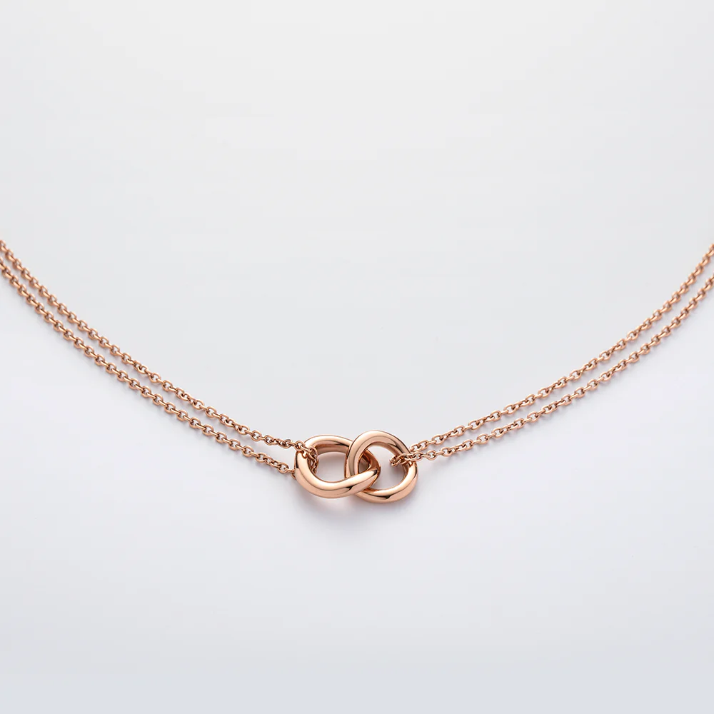 Waves Necklace Rose gold