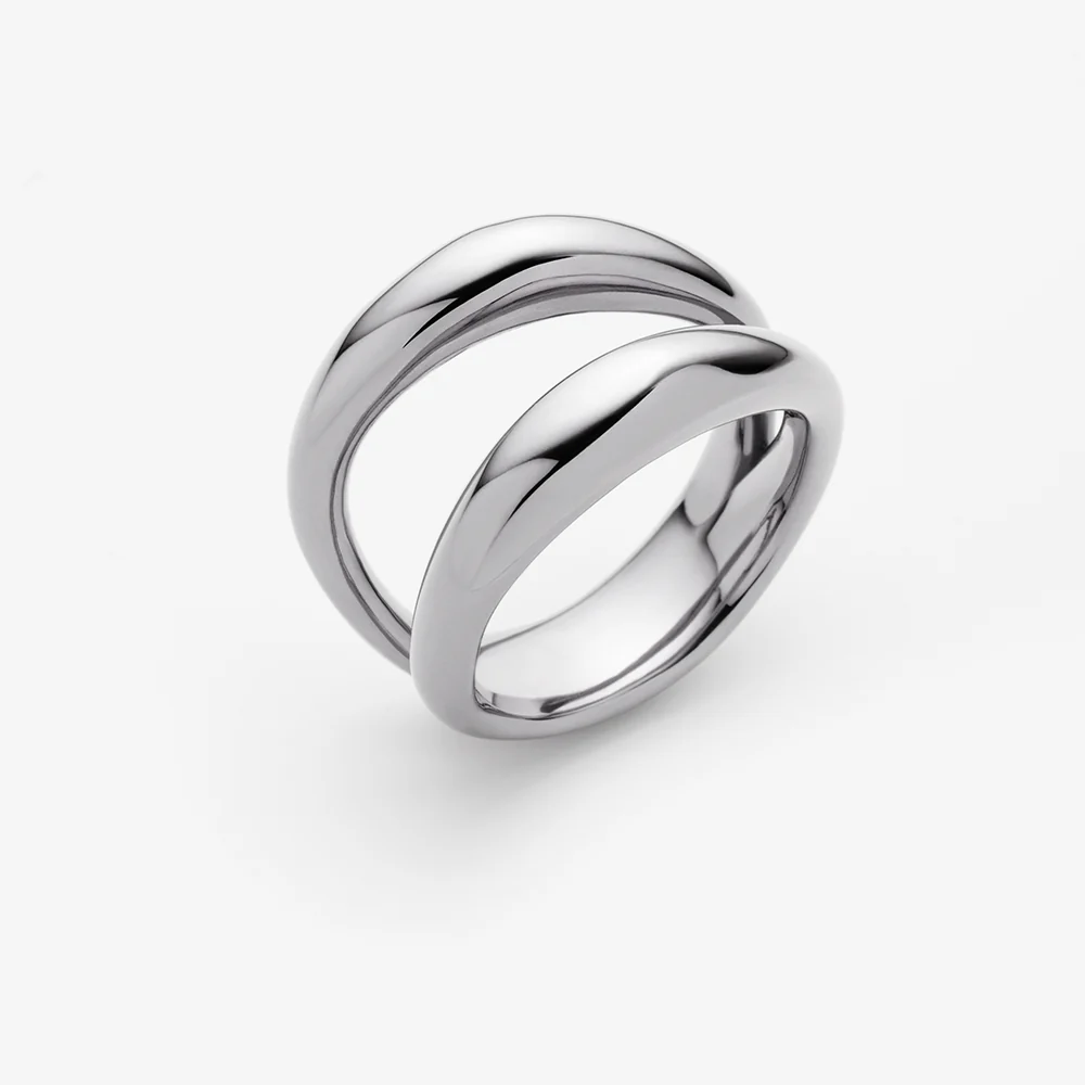 Waves Ring Silver