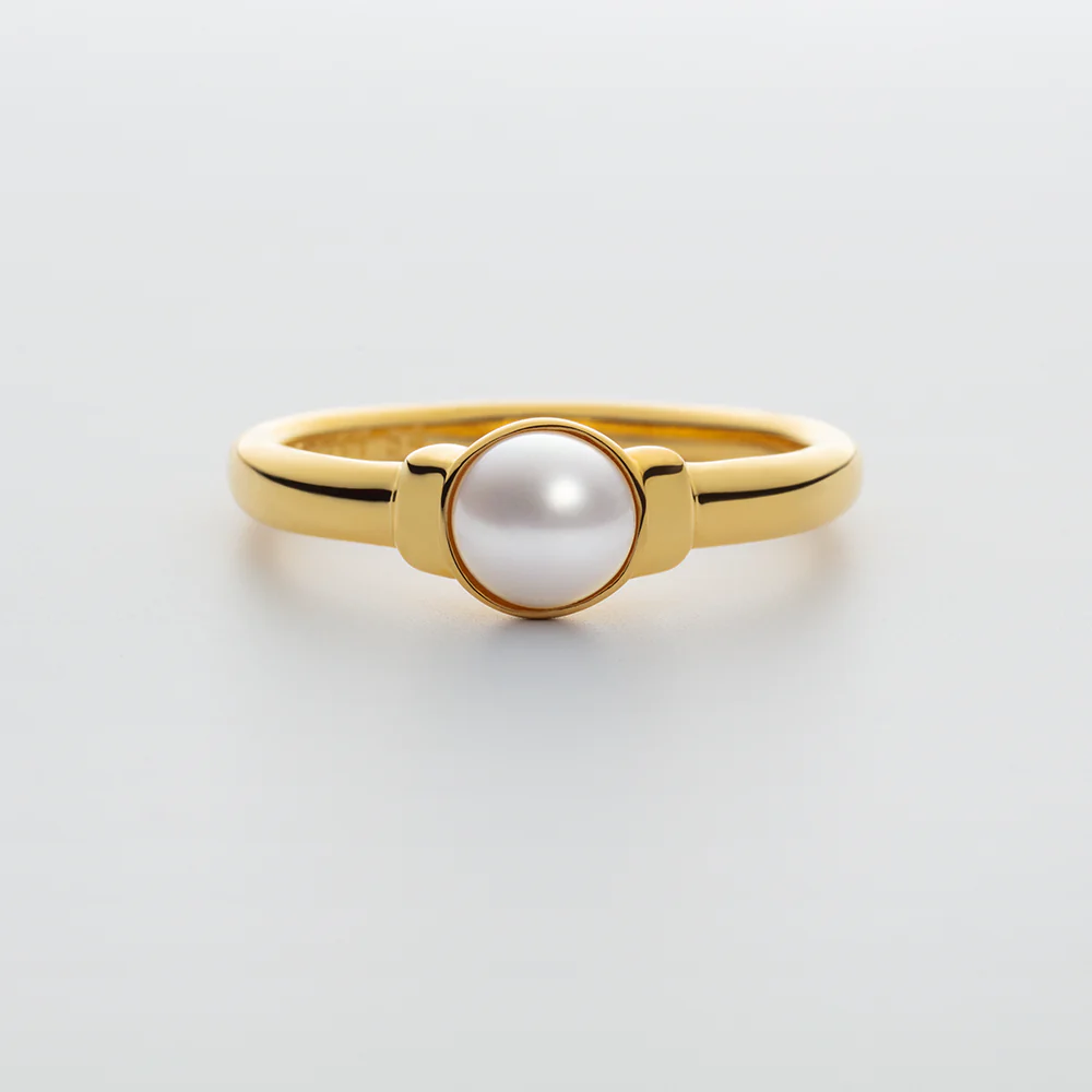 Ocean Pearl Ring Gold