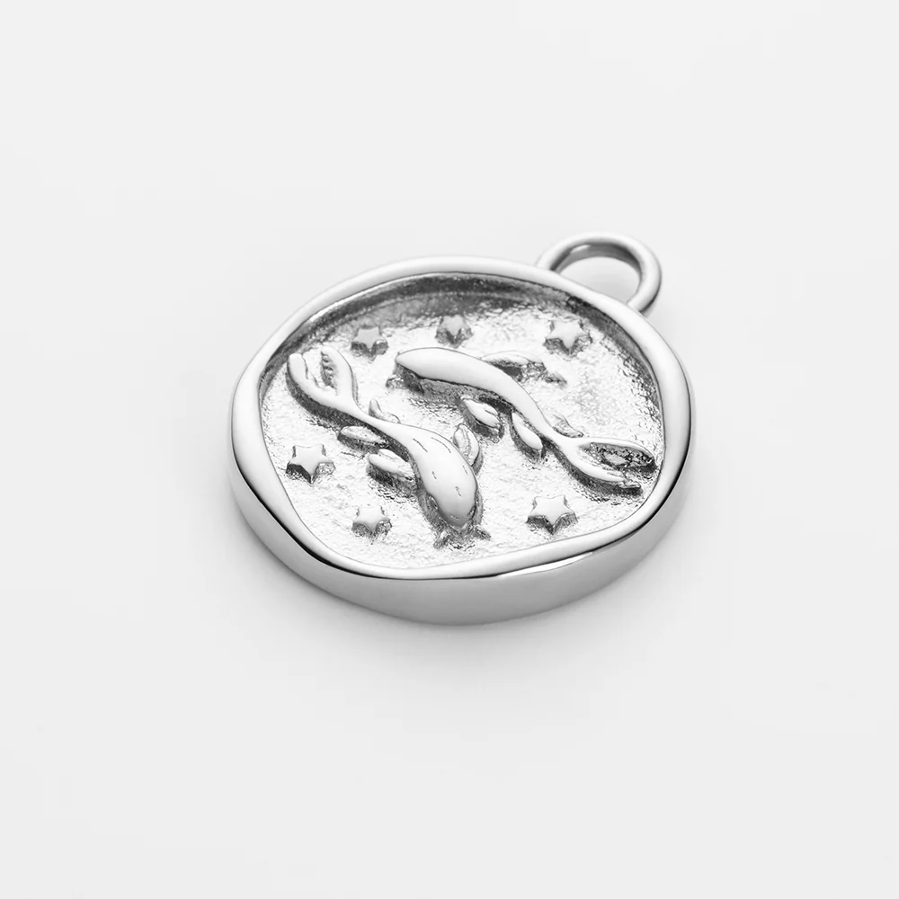 Pisces Charm Silver