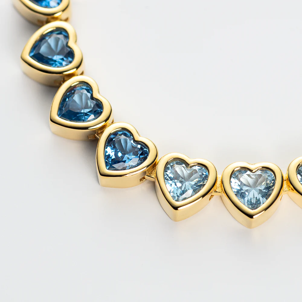 Heart of the Sea Rainbow Necklace Gold