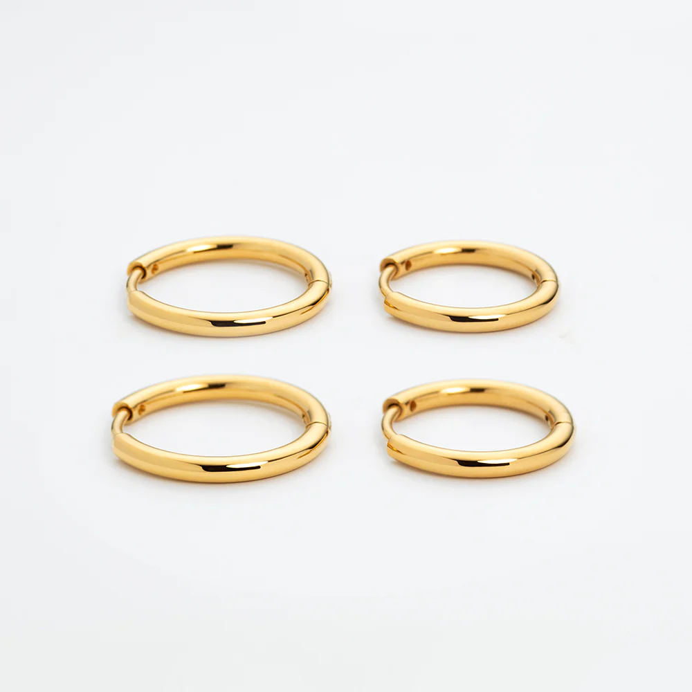 Treasures of the Sea Hoops Set Gold