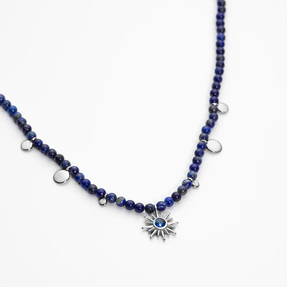 Aurora Azure Necklace Silver