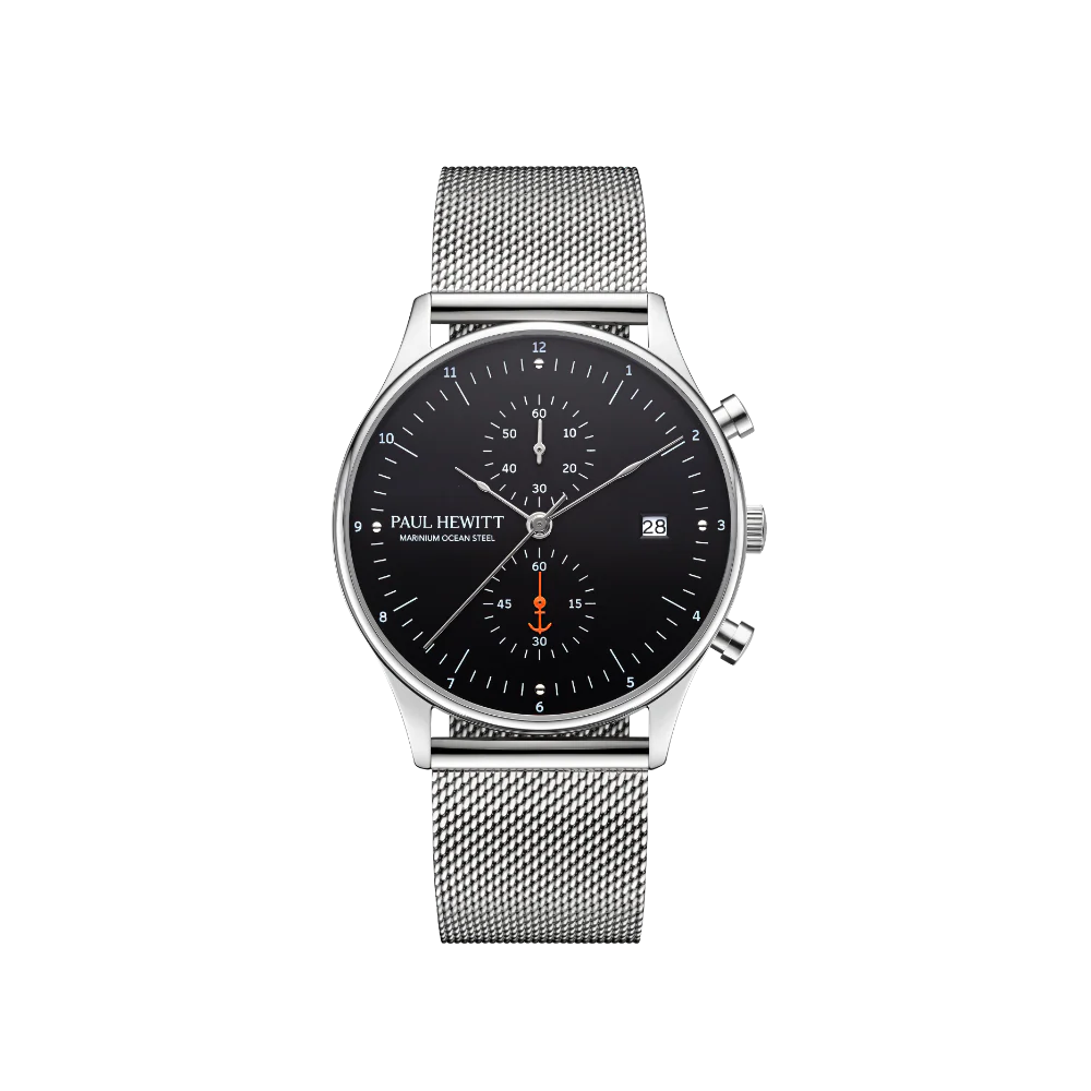 Chrono Quartz Mesh silver