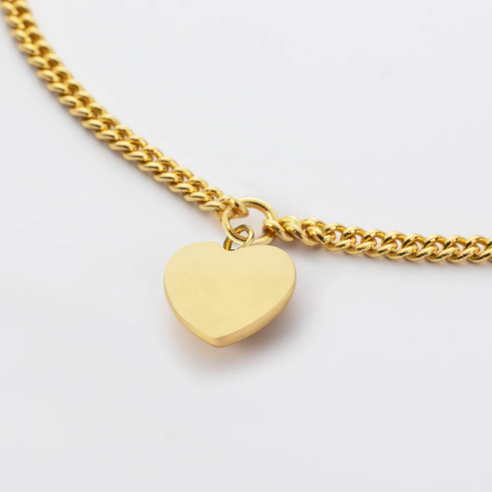 Ocean Heart Bracelet Gold