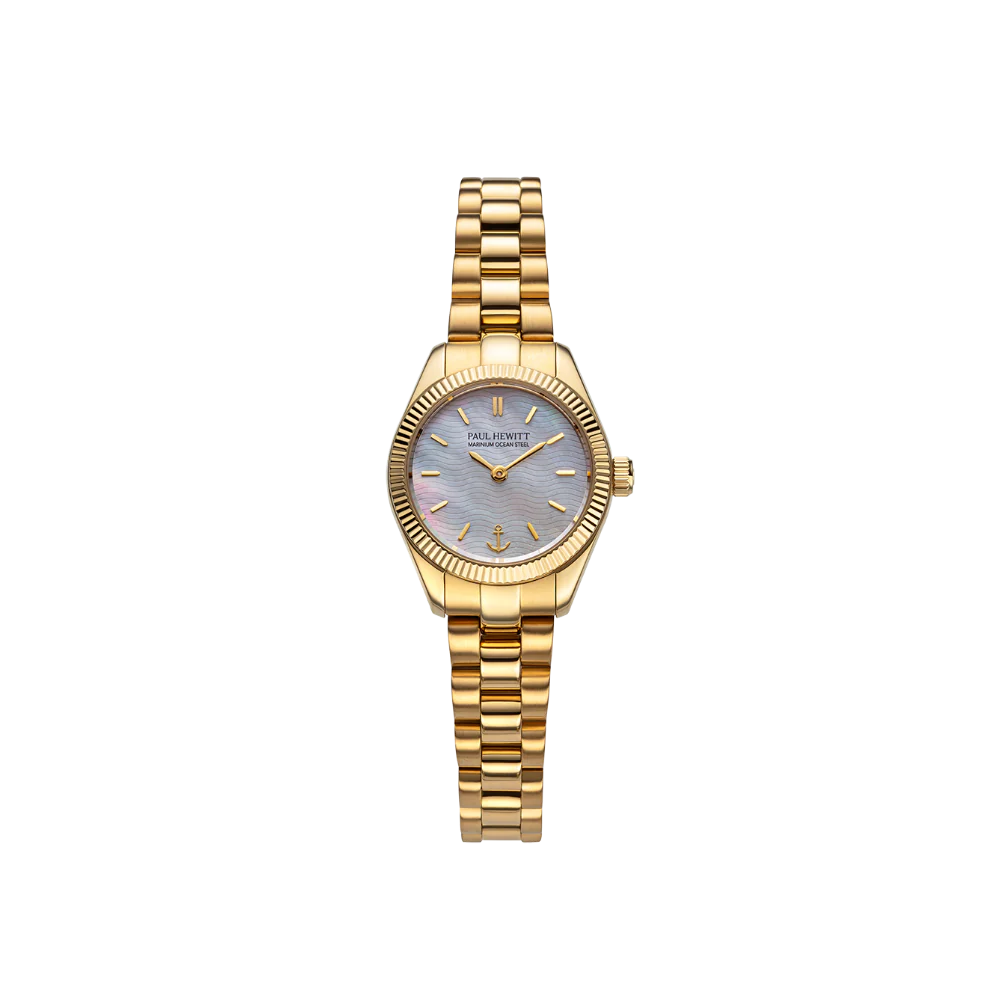 Petit Soleil Round Watch Gold Pearl