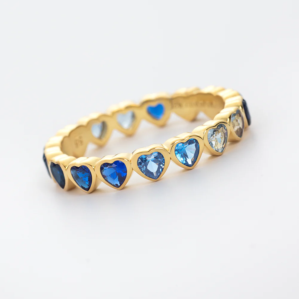 Heart of the Sea Rainbow Ring Gold