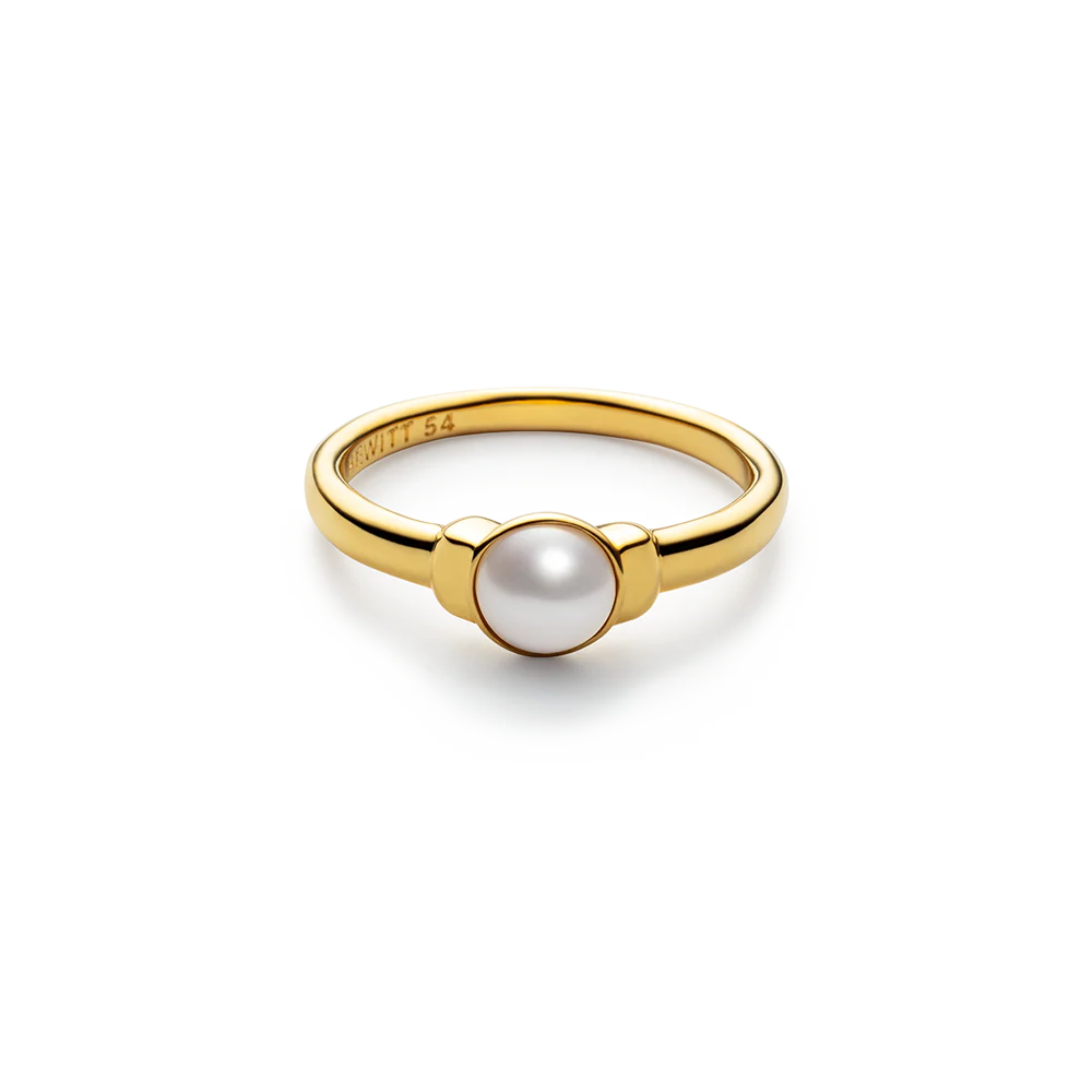 Ocean Pearl Ring Gold