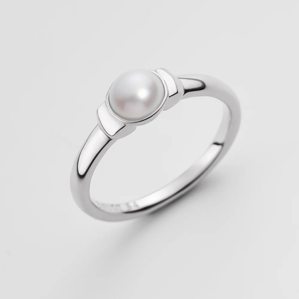 Ocean Pearl Ring Silver