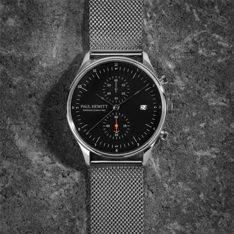 Chrono Quartz Mesh silver