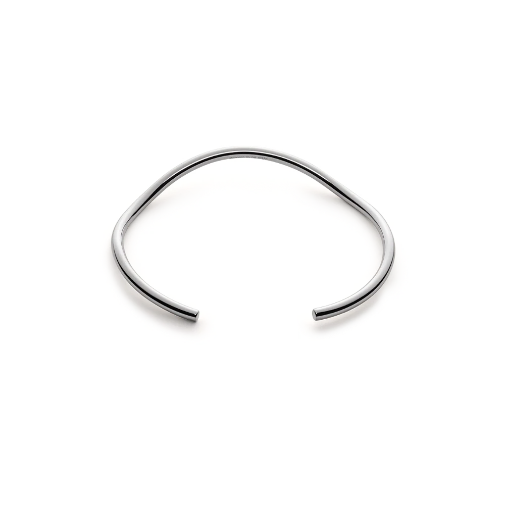 Waves Bangle Silver