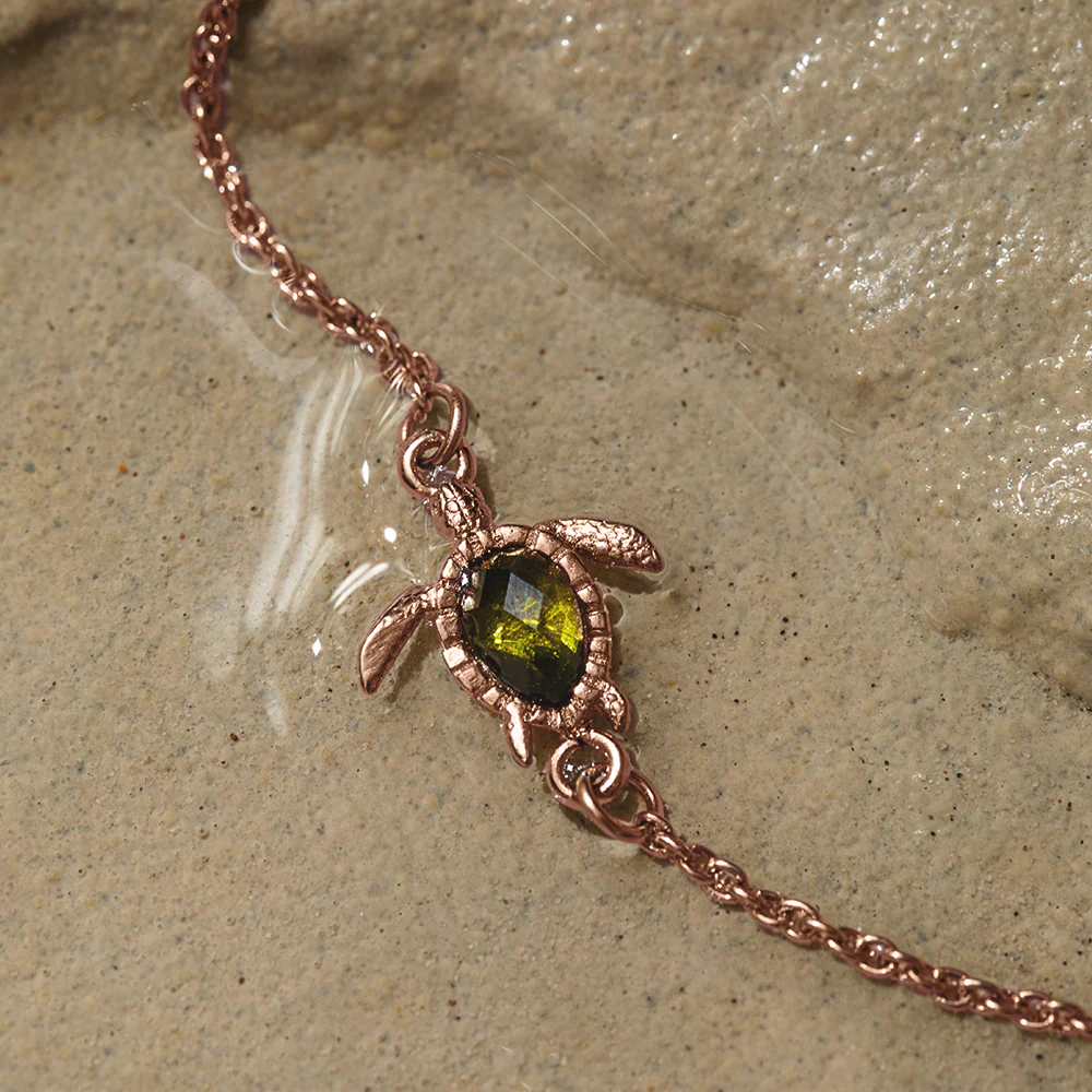 Turtle Mono Bracelet Rose Gold