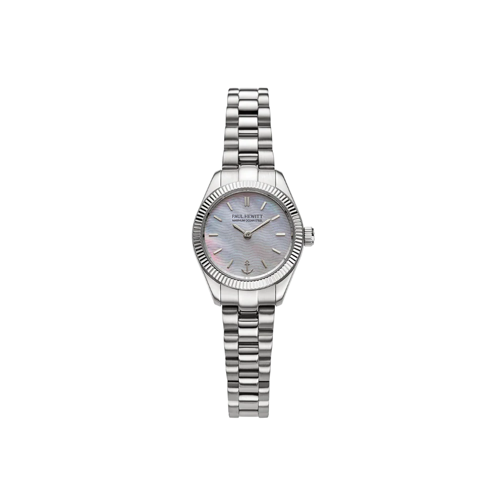 Petit Soleil Round Watch Silver Pearl