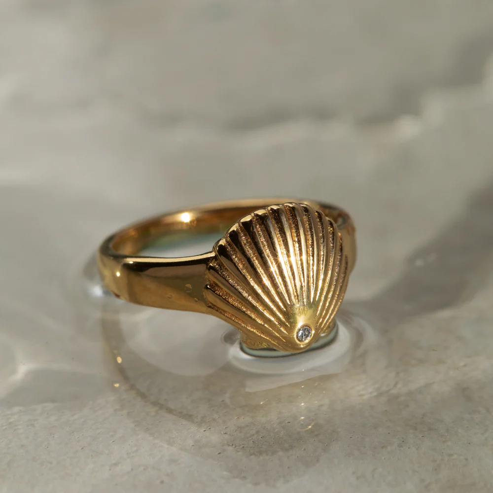Scallop Ring Gold