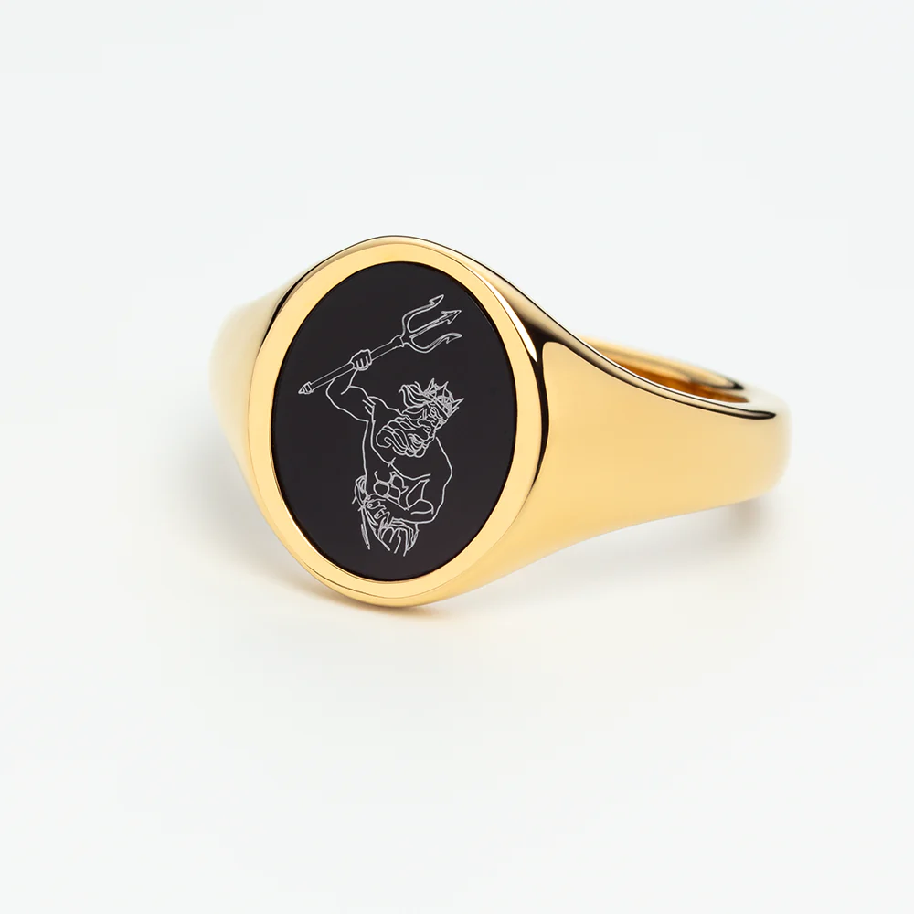 Men's Poseidon Ring Gold