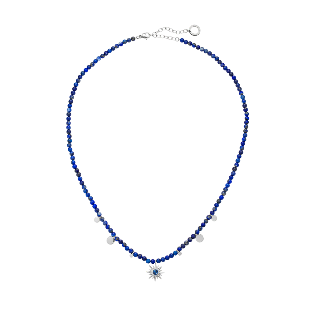 Aurora Azure Necklace Silver