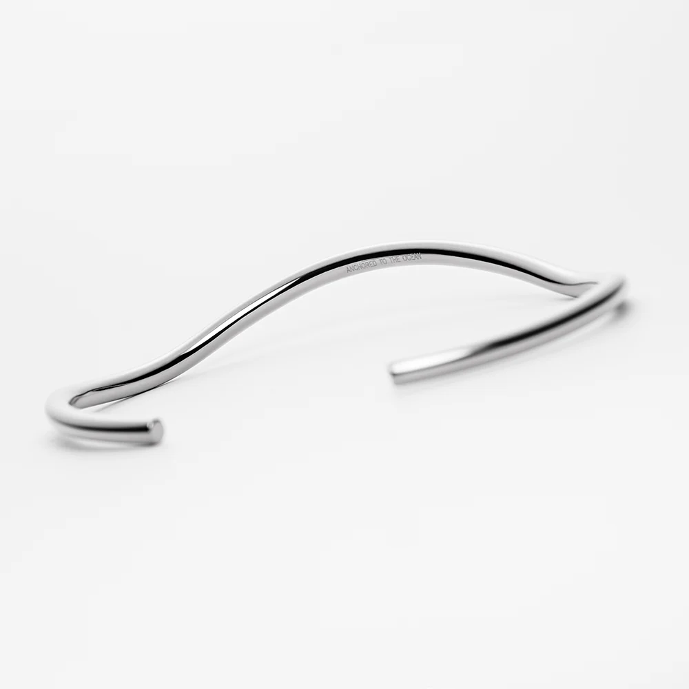Waves Bangle Silver