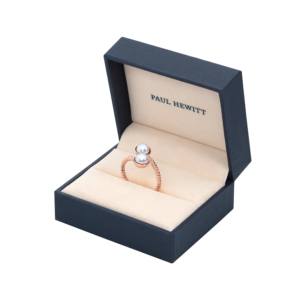Ring Rope Pearl rose gold