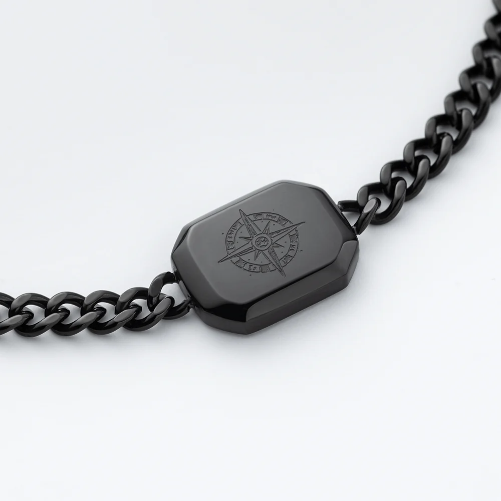 Men's Windrose II Bracelet Black