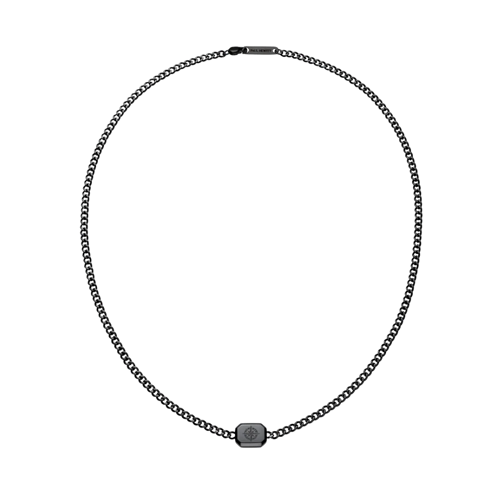 Men's Windrose II Necklace Black