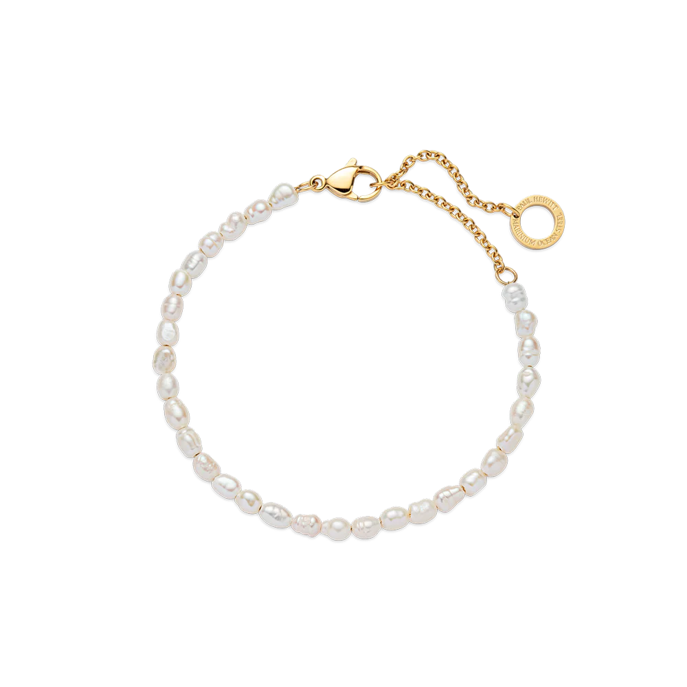 Pearl bracelet gold