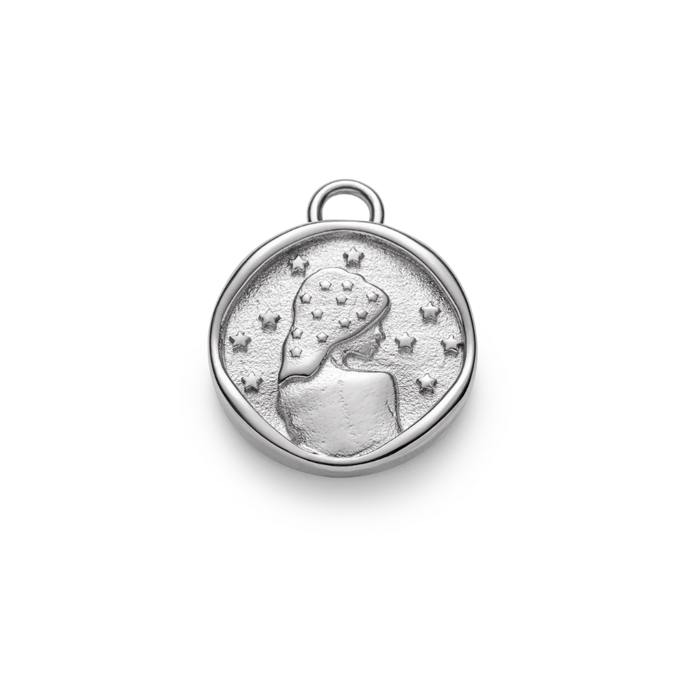 Virgo charm silver