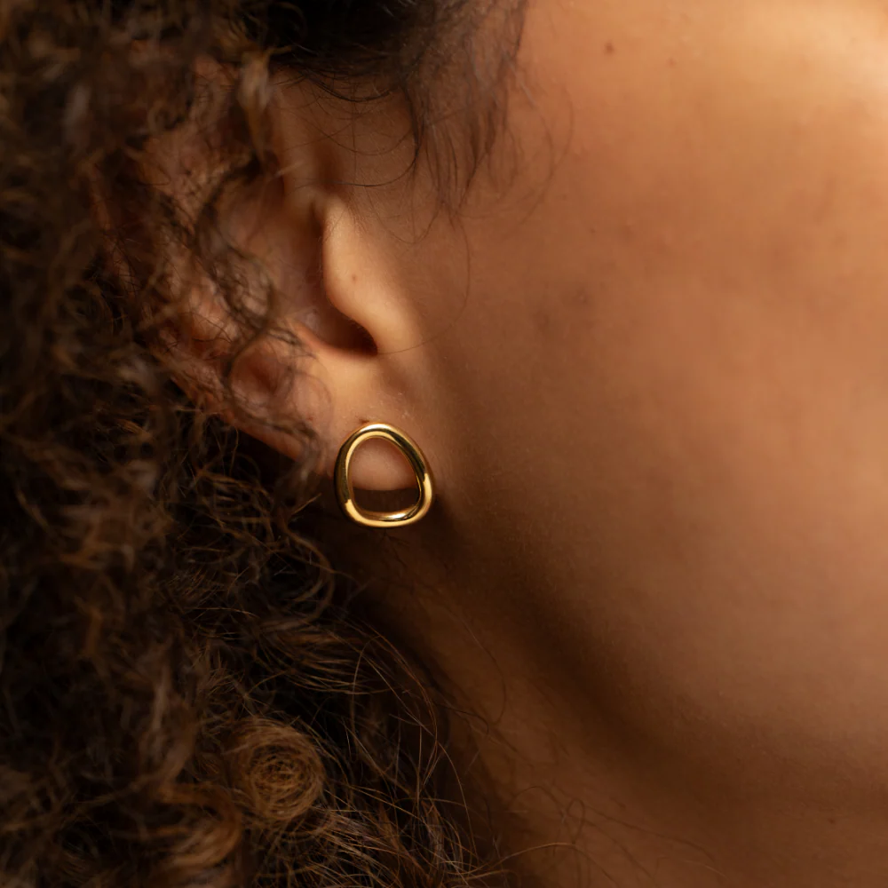 Waves Mono Earring Gold