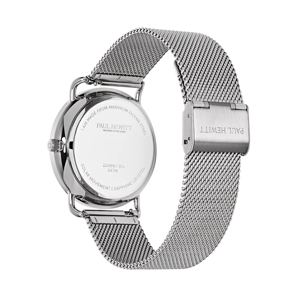 Sailor 39 mm watch silver blue