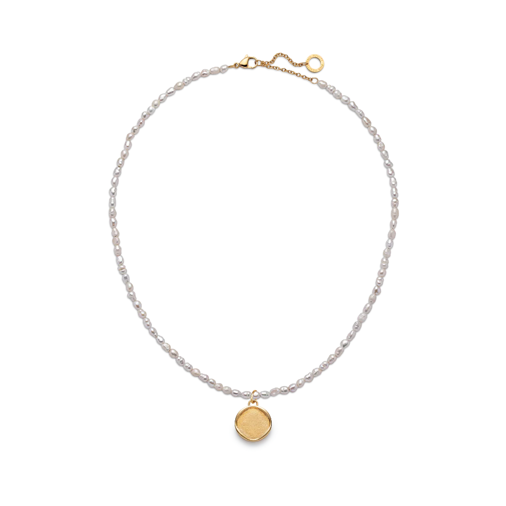 Engravable Coin Charm Gold