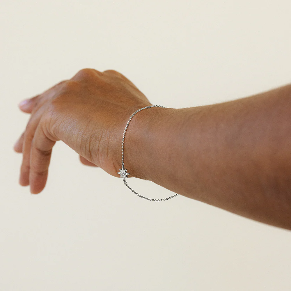 Windrose Mono Bracelet Silver