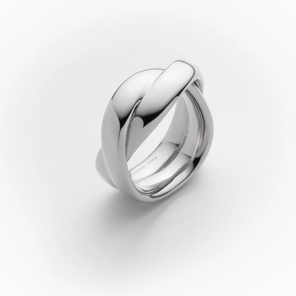 Waves Duo Ring Silver