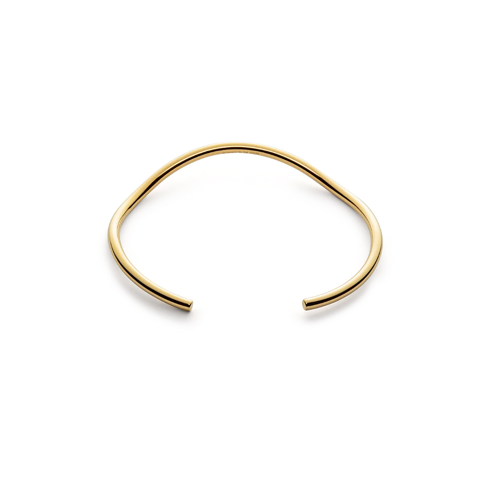 Waves Bangle Gold
